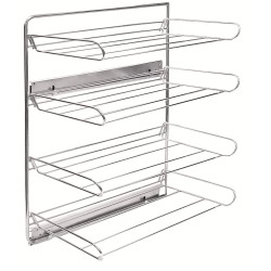 Uittrekbaar opbergrek met 4 etages