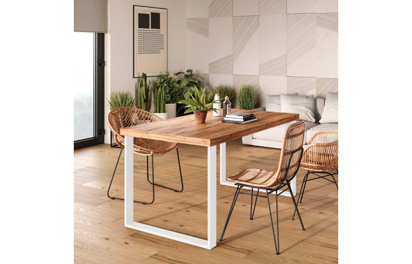 Tafelpoten wit 720 mm hoog, breedte 600 mm, set á 2 stuks